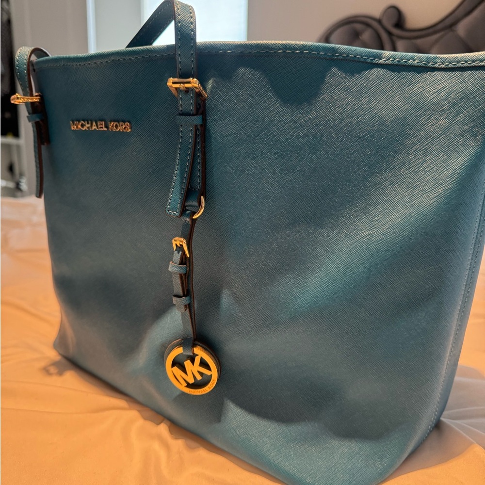 Michael Kors Jet Set Tote Turquoise